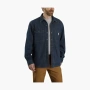Carhartt 105605 DENIM FLEECE LINED SNAP-FRONT SHIRT JAC Glacier logo RELAXED FIT 