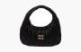 Miu Miu Wander Matelasse Nappa Leather Mini Hobo Bag "Black" 