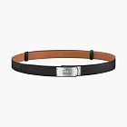 Kelly 18 Belt Epsom & Palladium Noir