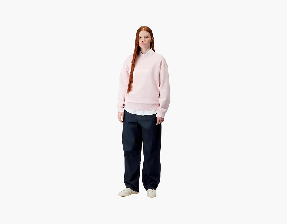 Carhartt WIP Brandon Wide-Leg Jeans Blue Rinsed Denim