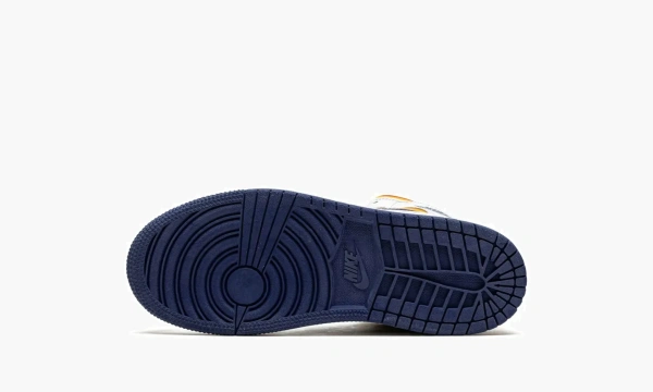 Air Jordan 1 Mid Hite Deep Royal Blue 