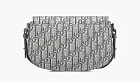 Dior Saddle Messenger Gray Calfskin
