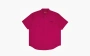 Supreme Rhinestone Pin Up Short-Sleeve Work Shirt Fuchsia 