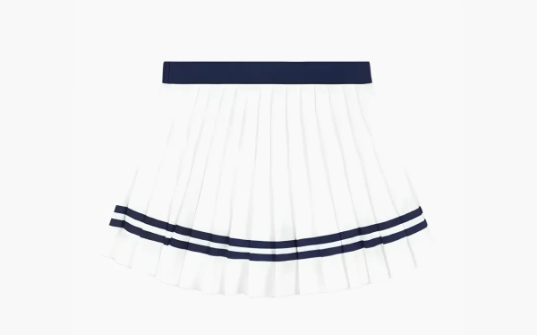 Sporty & Rich Logo-print Pleated Skirt White 