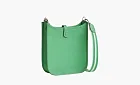 HERMES Evelyne Leather Crossbody Bag Green