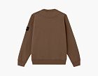 Stone Island Organic Cotton Fleece Crewneck Sweatshirt Umber