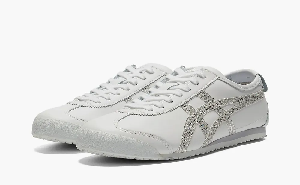 Asics Onitsuka Tiger Mexico 66 Candy Glitter Series White Pure Silver