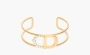 Dior Metal Resin Bead Bangles WMNS Gold 
