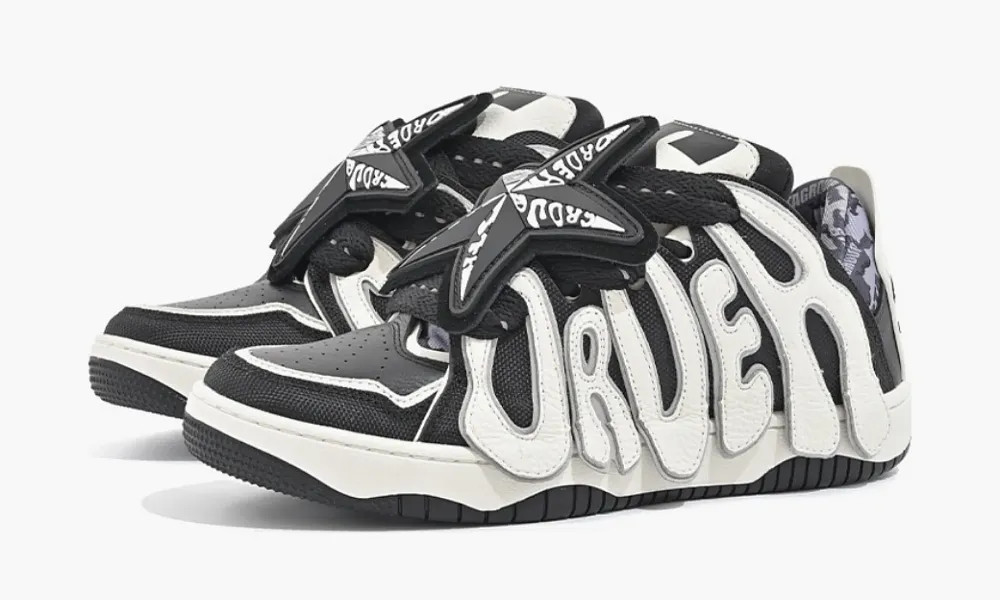 Old Order X Sta Sneaker Series Skater 001 Black White