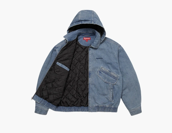 Supreme Hooded Utility Jacket Denim  Supreme Hooded Utility Jacket Denim