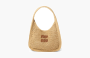 Miu Miu Woven Fabric Hobo Shoulder Bag "Beige Cognac" 