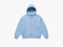 Supreme Crest Zip Up Hooded Sweatshirt "Light Blue" 