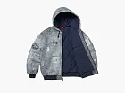 Supreme HJR Trompe L'oeil Hooded Work Jacket Blue