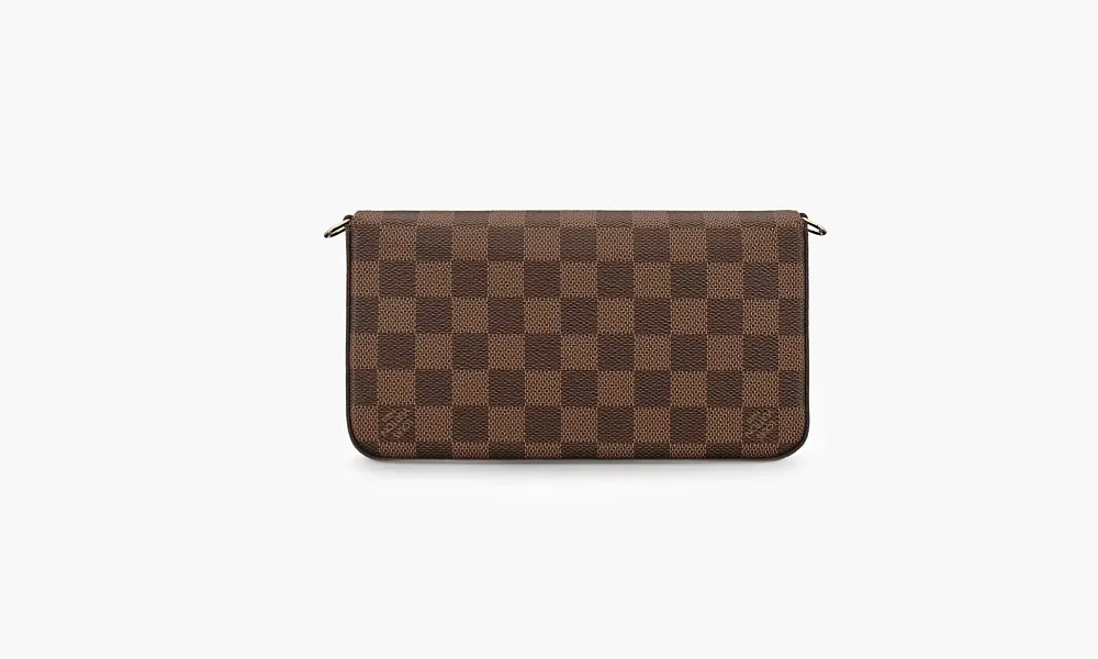 Louis Vuitton Pochette Felicie Damier Ebene Cerise Red Lining