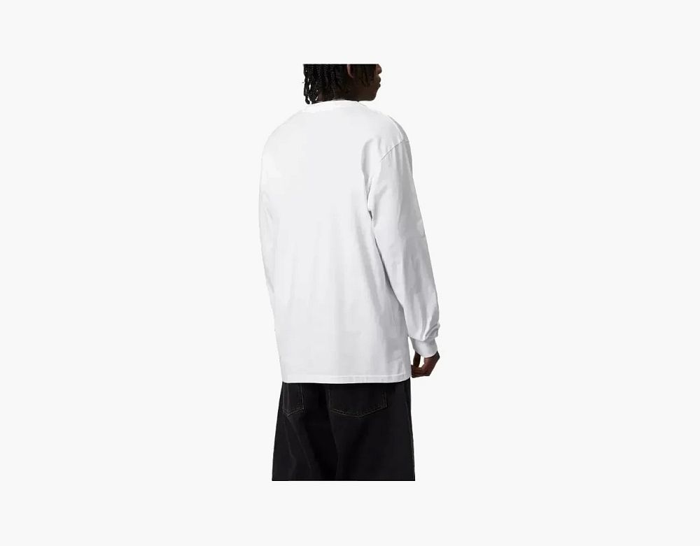 Carhartt WIP Chase Logo Long Sleeve Off-White