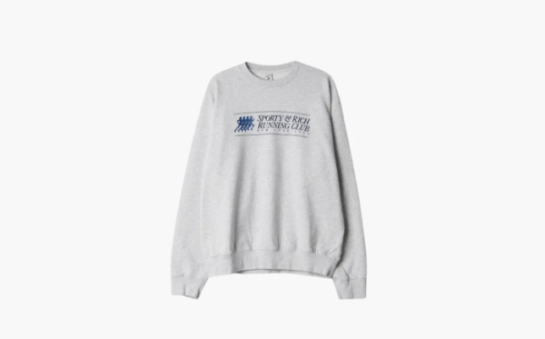 Sporty & Rich 94 Running Club Crewneck Heather Gray 