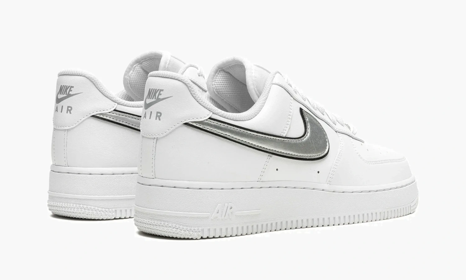 Air Force 1 LO MNS WMNS "White / Metallic Silver" 