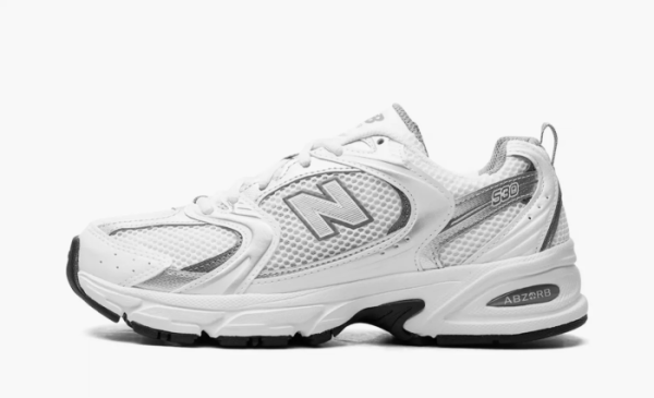 New Balance 530 White Metallic Silver 