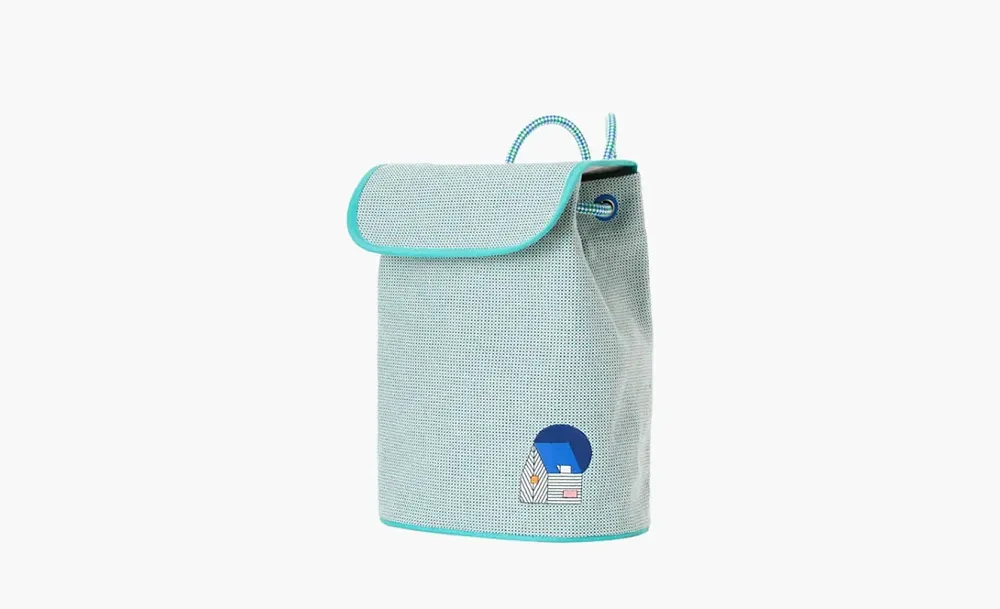 Hermès Thailand Les Cabanes backpack Blue & Mint Green