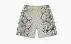 Stussy Basic Snake Mesh Shorts Bone