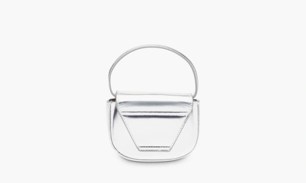 Diesel 1DR Iconic Mini Bag Mirrored Leather White  Diesel 1DR Iconic Mini Bag Mirrored Leather White