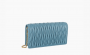 MIU MIU Matelassé Leather Chain Wallet Shoulder Bag "Sea Blue" 