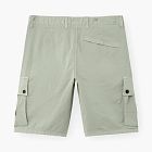 Stone Island Stretch Organic Cotton Twill Cargo Bermuda Shorts Sage Green