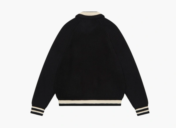 UNDEFEATED Knit Varsity Jacket Black 