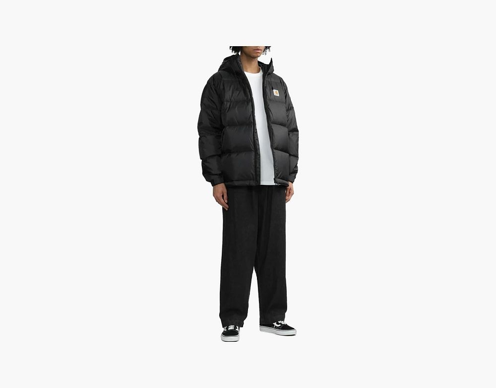 Carhartt WIP Hooded Puffer Jacket Black