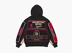 Supreme x Martine Rose Towel Zip Up Hooded Sweatshirt Black