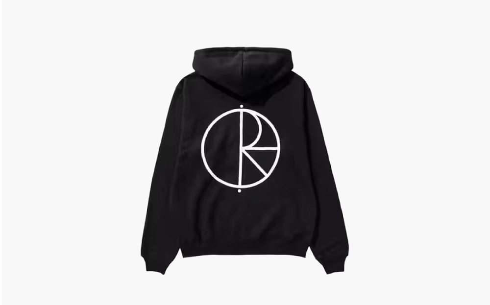 Polar Skate CO Stroke Logo Hoodie Black