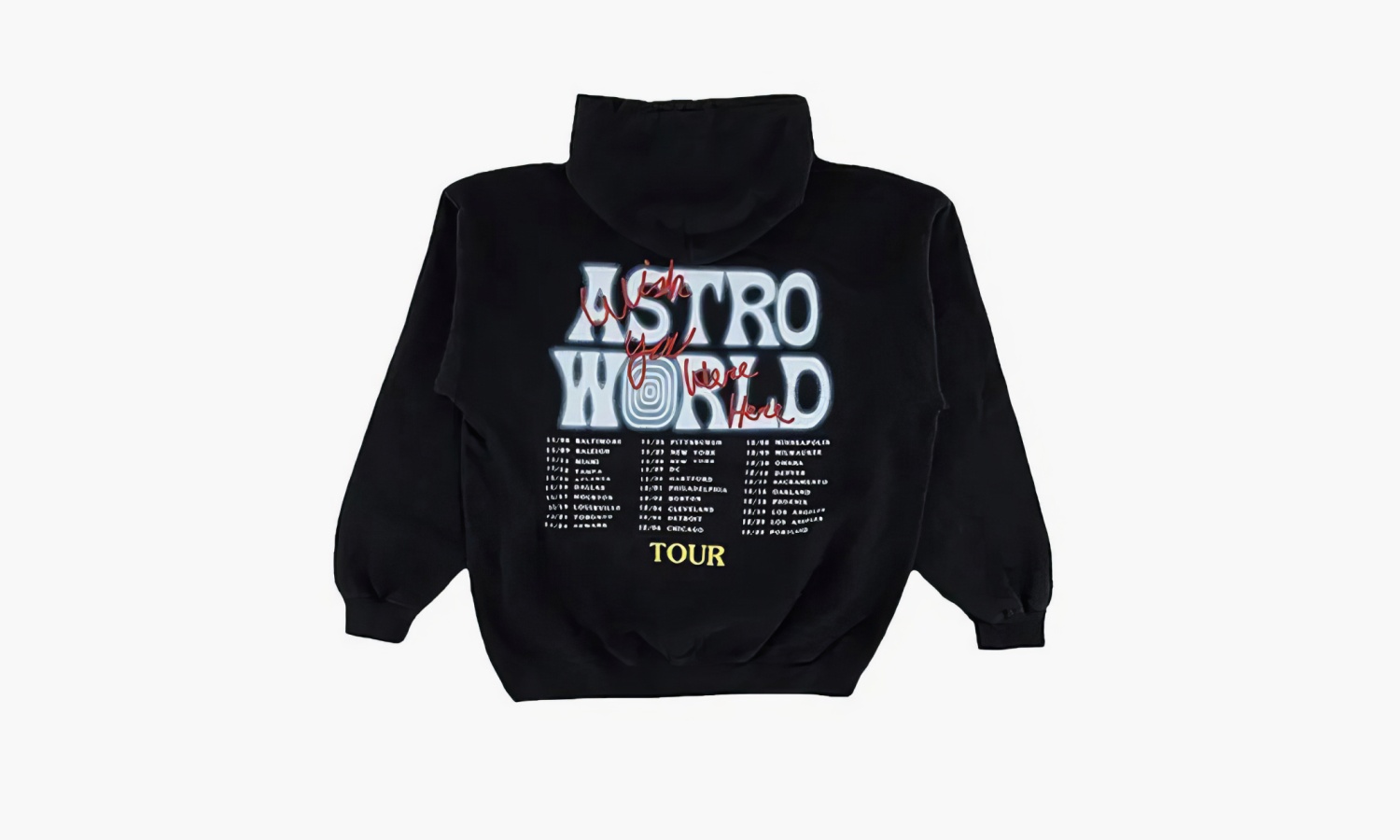 фото Travis Scott Cactus Jack Astro World Hoodie Logo "Black" (Худи)-TC-248