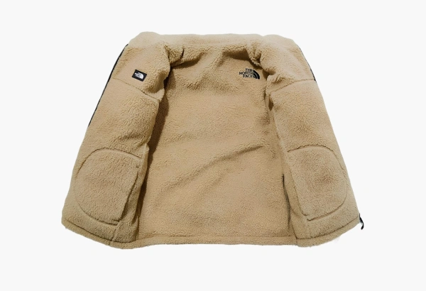 The North Face Fleece Jacket Beige Black  The North Face Fleece Jacket Beige Black