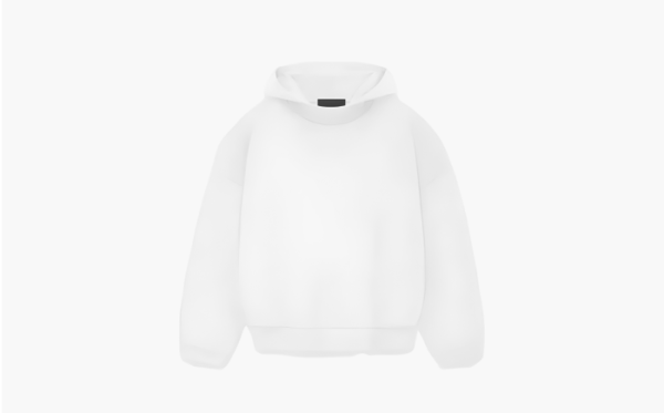 Fear of God Essential Oversized Logo-Appliquéd Cotton-Jersey Hoodie White 