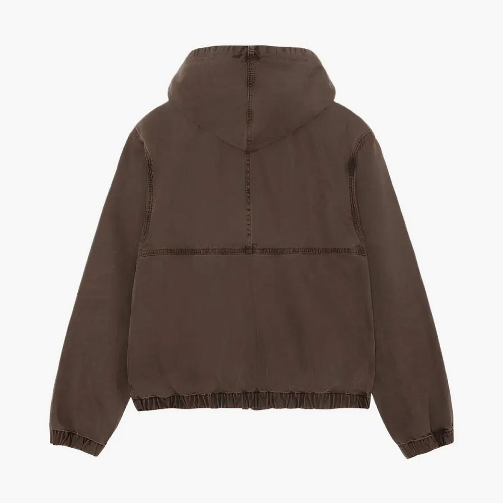 Stussy Zip Hoodie Brown