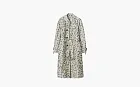 Burberry Long Daisy Lightweight Zip Car Coat Beige Yellow