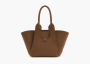JW PEI Cara Faux Suede Tote Bag Mocha Brown 