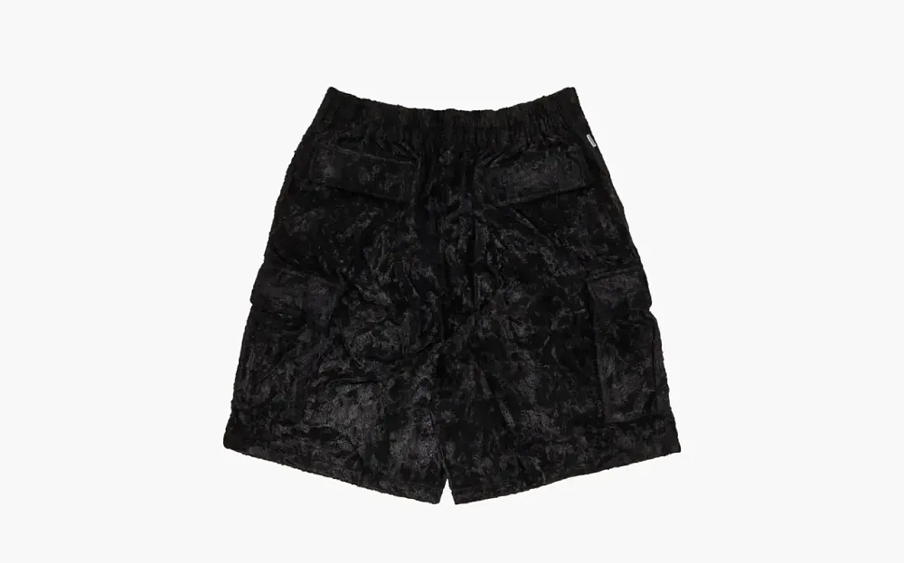 Supreme x Goodenough Crushed Rayon Pile Cargo Short Black