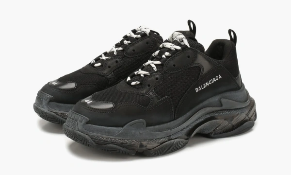 Balenciaga Triple S Clear Sole Black 