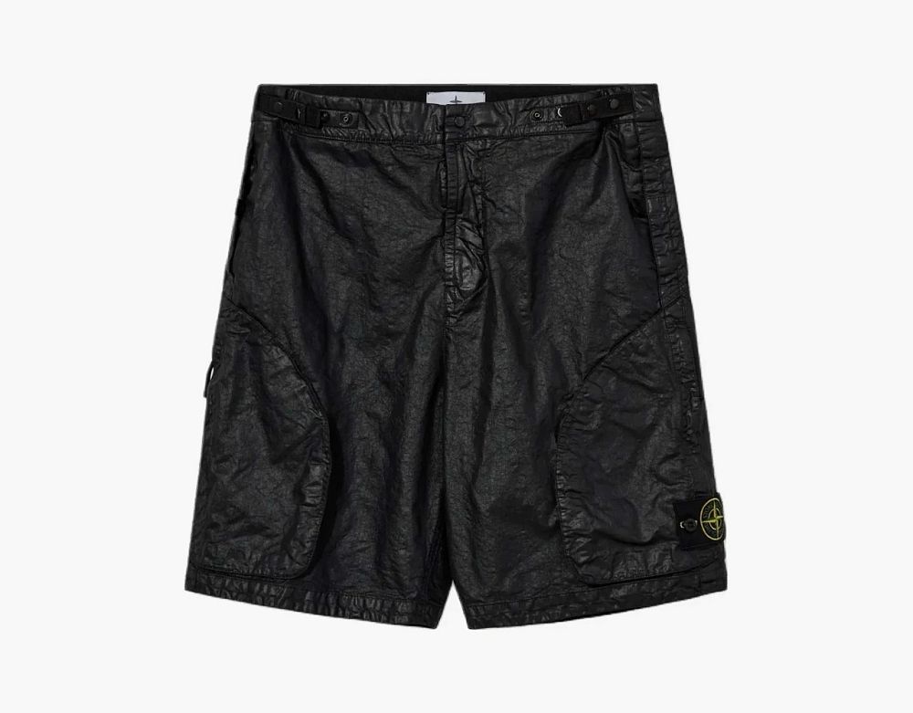 Stone Island Nylon Metal Watro-TC Cargo Shorts Black