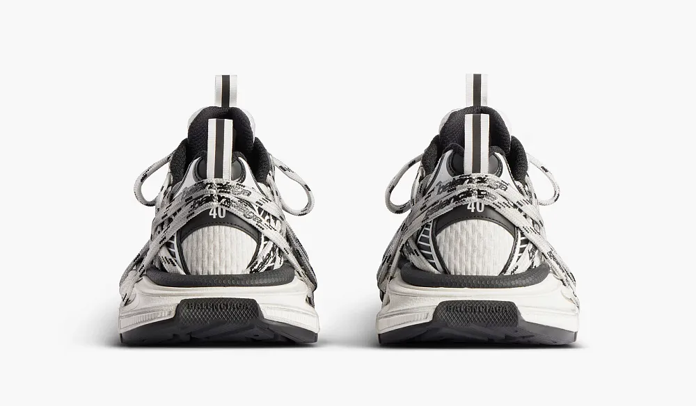 Balenciaga 3XL Sneaker Extreme Laces Logo WMNS White/Black