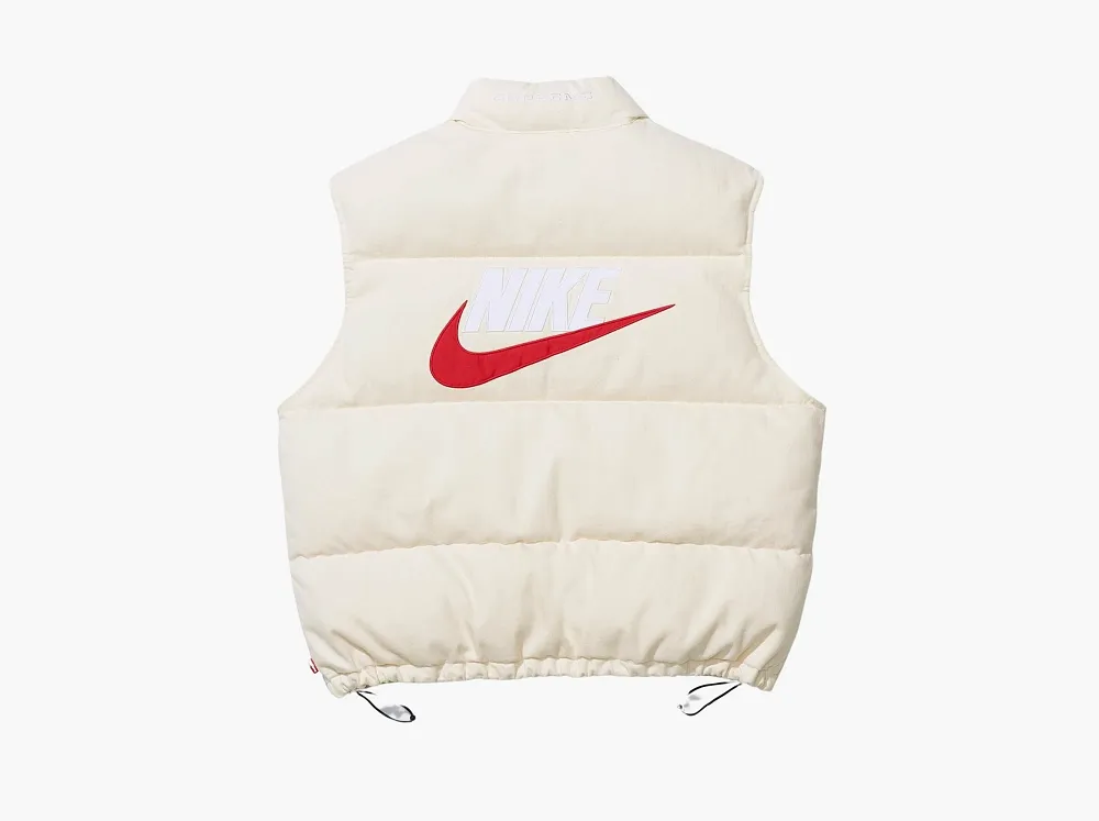 Supreme x Nike Denim Puffer Vest Natural