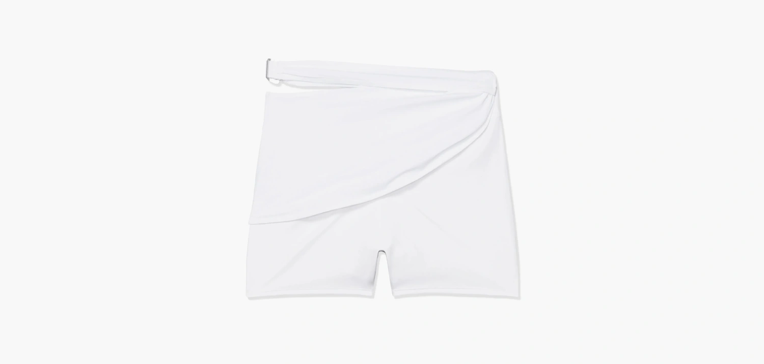 Nike x Jacquemus Drapped Bike Shorts White 