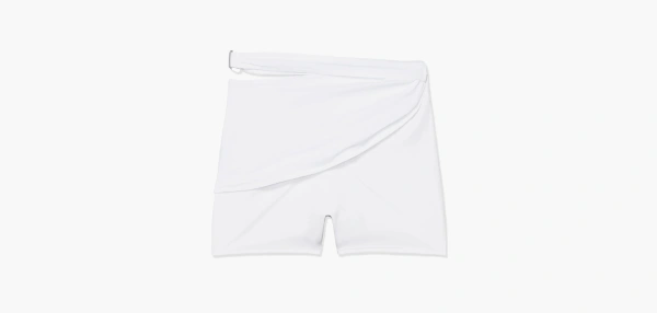 Nike x Jacquemus Drapped Bike Shorts White  Nike x Jacquemus Drapped Bike Shorts White