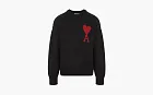 Ami Paris Ami De Coeur Sweater Black/Red