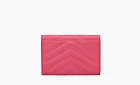 Saint Laurent Cassandre Grain De Poudre Envelope Wallet Small Fuchsia