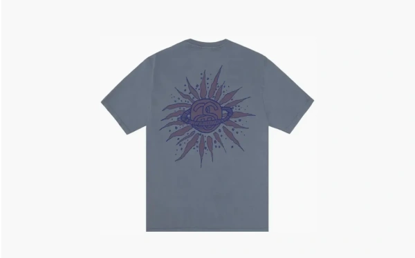 Stussy Look Beyond Tee Pigment Dyed Navy  Stussy Look Beyond Tee Pigment Dyed Navy
