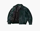Supreme Ponyhair Varsity Jacket Green
