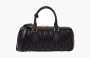 Miu Miu Wide Arcadie Matelassé Nappa Leather Bag "Black" 