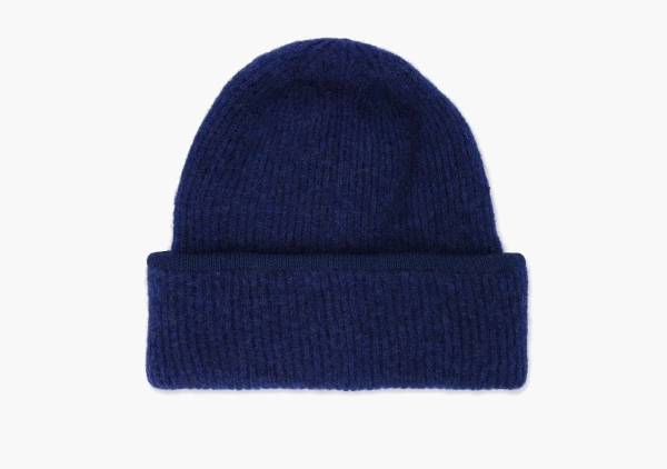 Jacquemus Le Bonnet Gros Grain Beanie Navy Blue 